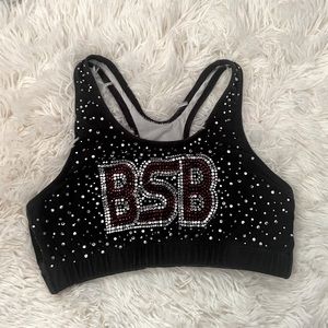brandon senior black sports bra